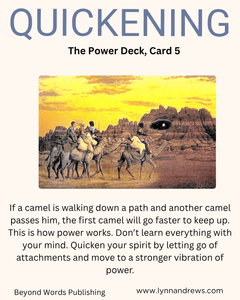 The Power Deck - Cards of Wisdom - Quickening #5